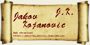 Jakov Kojanović vizit kartica